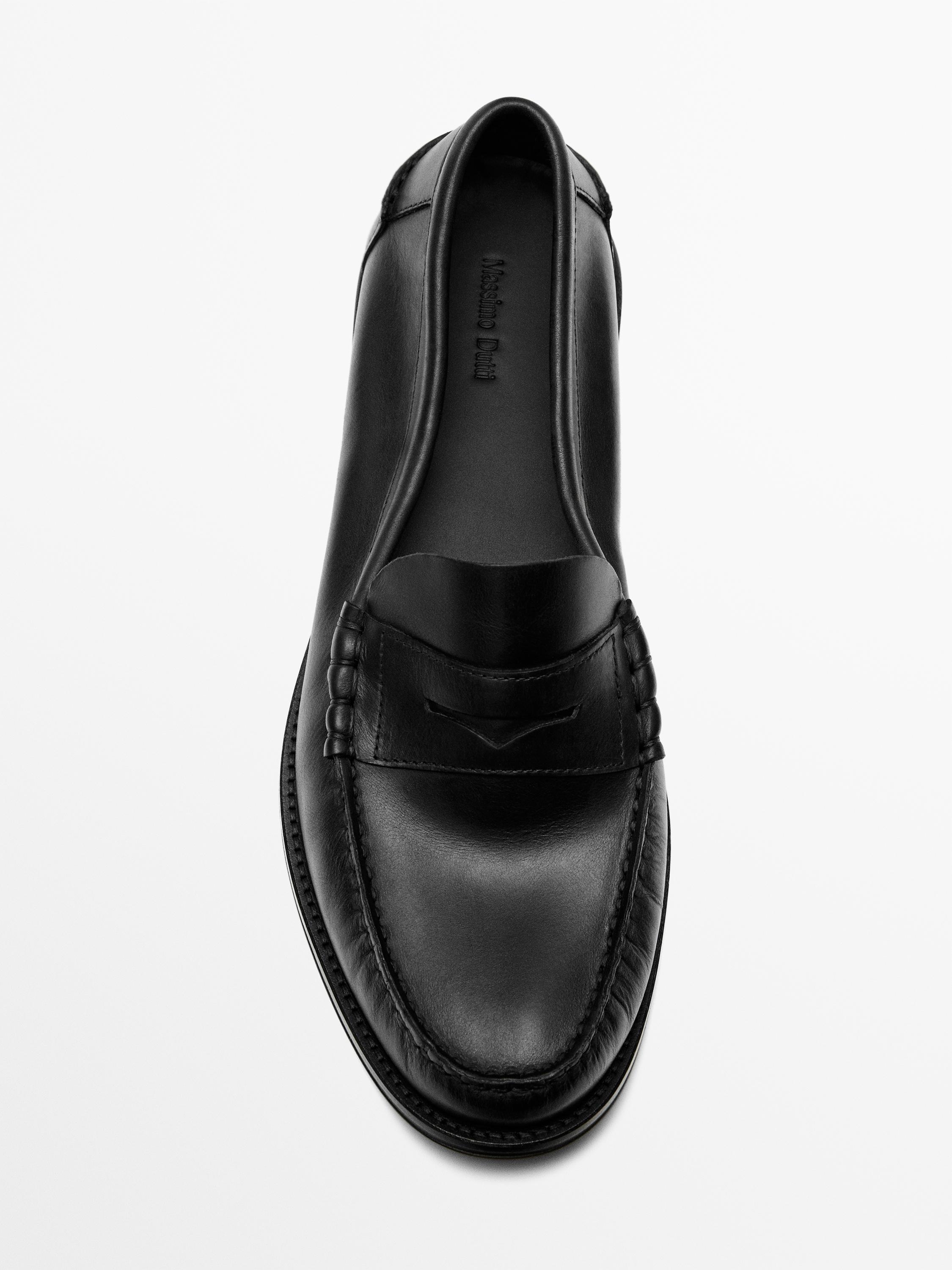 Mocassin cuir gras souple